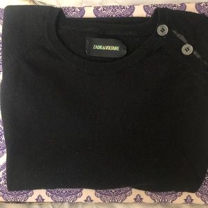 Zadig and Voltaire wool cashmere blend sweater size large